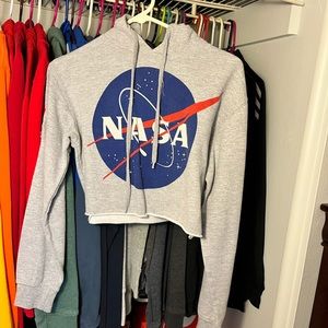 Nasa cropped hoodie